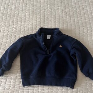 GAP Dark Blue Kids Half-Zip Sweatshirt